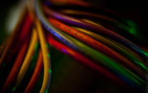 Colorful Electronic Wires Wallpaper