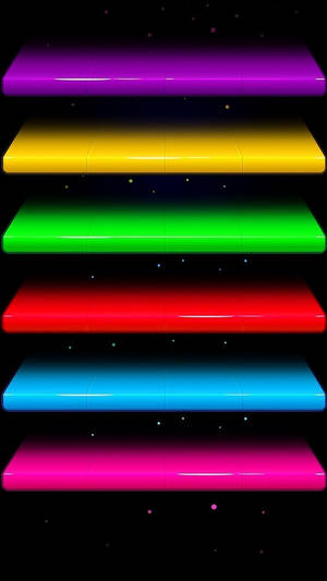 Colorful Flat Levels Iphone 8 Live Wallpaper