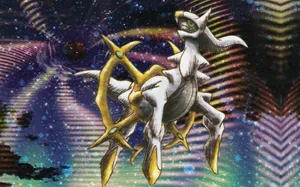 Colorful Glitch Art Arceus Wallpaper