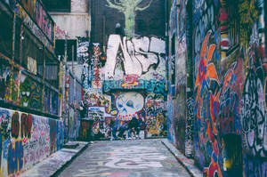 Colorful Graffiti Street Wallpaper