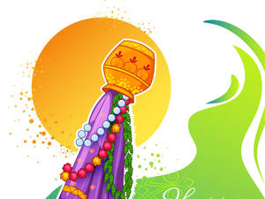 Colorful Gudi Padwa Artwork Wallpaper