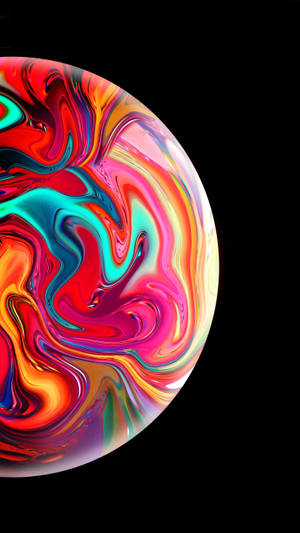 Colorful Half Circle Iphone Se 2020 Wallpaper