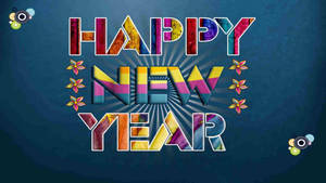 Colorful Happy New Year Art Wallpaper