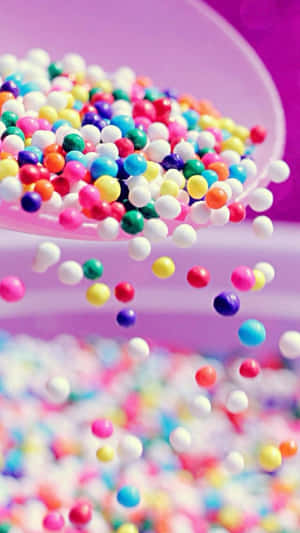 Colorful Iphone Tiny Candy Beads Wallpaper