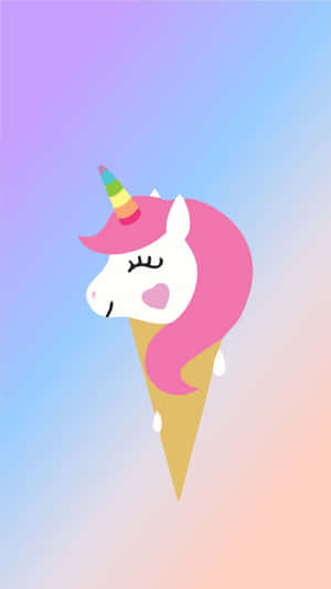 Colorful Iphone Unicorn Ice Cream Wallpaper