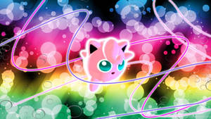 Colorful Jigglypuff Poster Wallpaper
