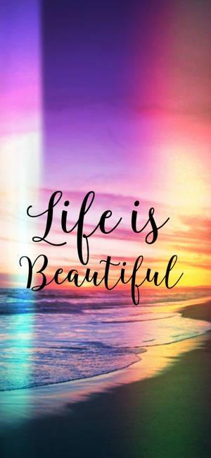 Colorful Life Quotes Wallpaper