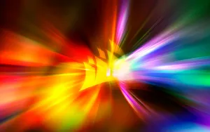 Colorful Light Beams Wallpaper