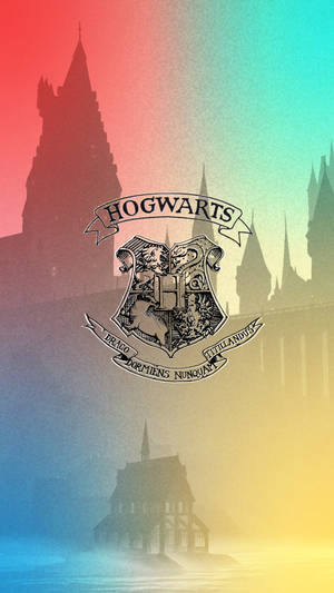 Colorful Logo Hogwarts Aesthetic Wallpaper