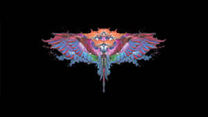 Colorful Marcelo Burlon Wings Design Wallpaper