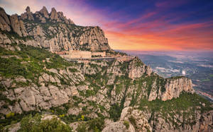 Colorful Montserrat Sunset Wallpaper