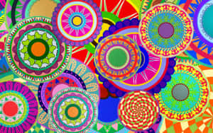 Colorful Moroccan Pattern Desktop Wallpaper