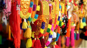 Colorful Necklaces In India Wallpaper
