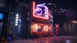 Colorful Neon Lights Up Tokyo’s Nightlife Wallpaper