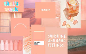 Colorful Peach Aesthetic Wallpaper