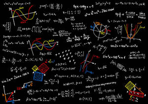 Colorful Physics Equations Wallpaper
