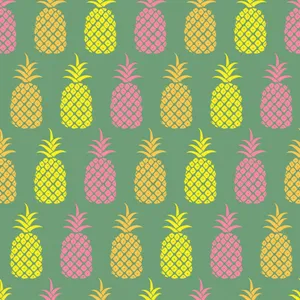 Colorful Pineapple Pattern Hd Wallpaper