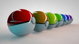 Colorful Pokeball Wallpaper