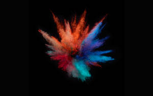 Colorful Powder Explosion Macbook Pro Aesthetic Wallpaper