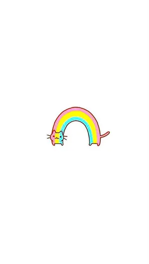 Colorful Rainbow & Pastel Shades Wallpaper