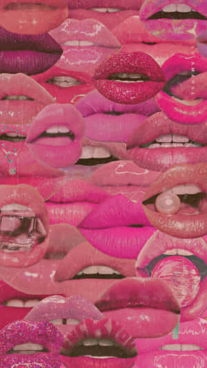 Colorful Red Collage Wallpaper Wallpaper