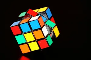 Colorful Rubik's Cube Wallpaper