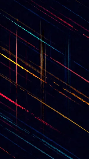 Colorful Sketch Lines Portrait Wallpaper