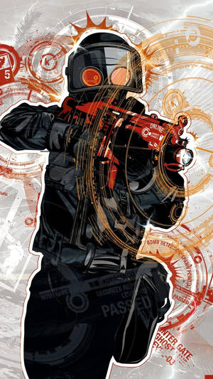 Colorful Soldier Cs Go Iphone Wallpaper
