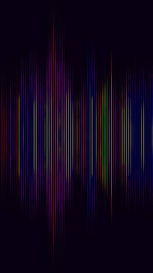 Colorful Sound Waves Pattern Wallpaper