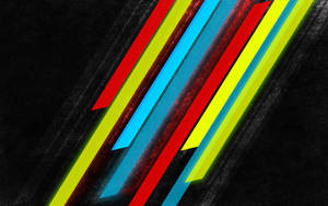 Colorful Striped Abstract Wallpaper