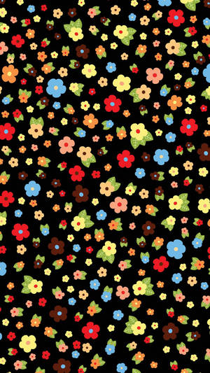 Colourful Flowers Cute Iphone Lock Screen Wallpaper