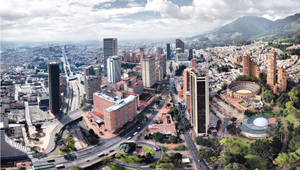 Columbia Bogota On Cloudy Day Wallpaper