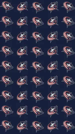 Columbus Blue Jackets Pattern Wallpaper
