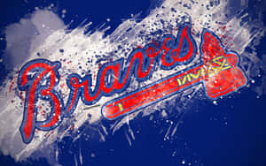 Come Out Swinging -- The Atlanta Braves Ready For A Great Game Wallpaper