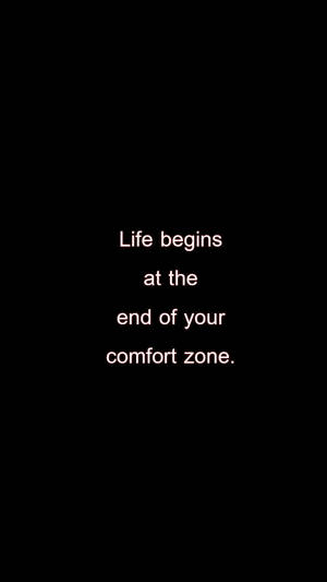 Comfort Zone Life Quotes Wallpaper