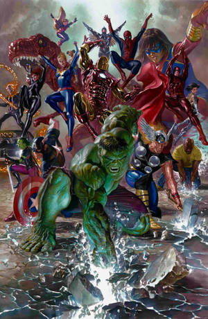Comic Art Superheroes Marvel Phone Wallpaper