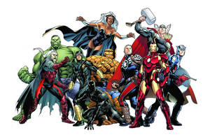 Comic Marvel Superheroes Art Wallpaper