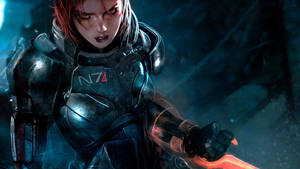 Commander Femshep N7 Mass Effect 3 Wallpaper