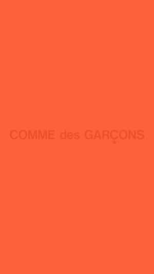 Comme Des Garçons Bright Orange Wallpaper
