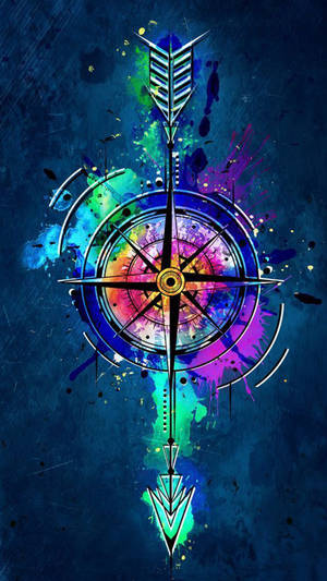 Compass Arrow Bow Android Gaming Wallpaper