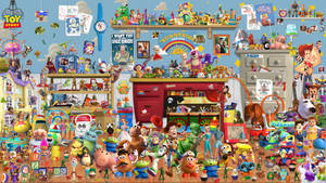 Complete Toy Story 4 Cast Fanart Wallpaper