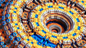 Complicated Blocky Rings Wallpaper