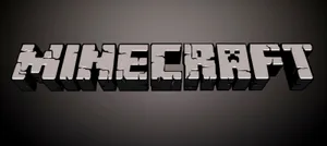 Concrete Minecraft Logo Wallpaper