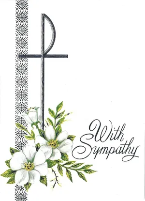Condolence With Sympathy White Wallpaper
