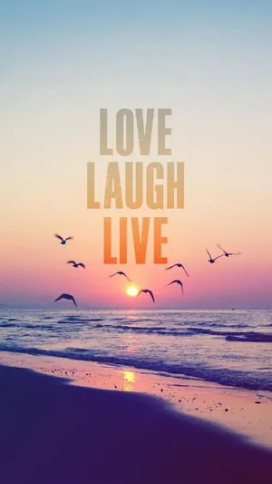 Connect With Nature - With Beach Phone Wallpaper