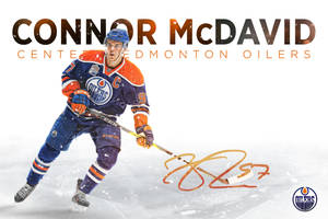 Connor Mcdavid Center Of Edmonton Oilers Wallpaper