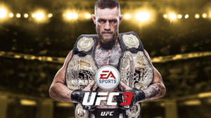 Conor Mcgregor Two Champion Belts Wallpaper