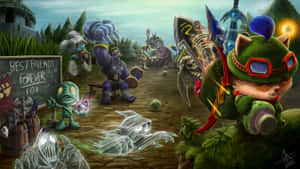 Conquer In The Field Of Justice With League Of Legends Wallpaper