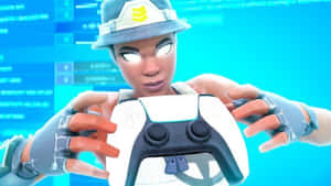 Conquer The Game In Style With The Fortnite Poised Playmaker Wallpaper