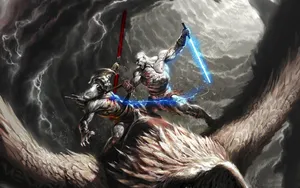 Conquer The World Of God Of War With Kratos Wallpaper